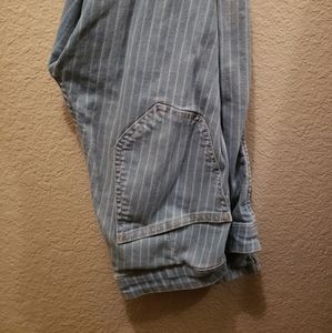 Striped High-Waisted Jeans